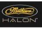 Mathews Halon Decal is completely die cut and presented with a black background.