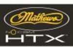 Mathews HTX Decal is completely die cut and presented with a black background.