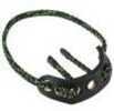 This firm braided cord bow sling is designed to stay in an upright position so the archer can slide their hand in or out with ease. The materials remain quiet and functional in any enviroment.