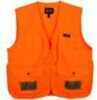 Lightweight yet tough, this vest is ideal for small game and upland bird hunts.  Large cargo pockets, blood-proof game bag, and external shell loops.
