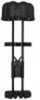 Lightweight quiver features double arrow grippers, rubber lined hood, quick detach mounting bracket and a hanging loop. Holds 5 arrows.