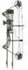 Compound bow package designed to grow with a beginning archer. Draw length: 19” to 29”, Draw Weight: 11-55lbs, Axle to Axle: 28”, Speed: 245fps, Brace Height: 7 1/8”, Mass Weight: 2.8 lbs (bow only). ...