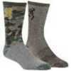Browning Everyday Wool Socks Woodlands/Coffee Bean 2 pk. Model: K0000125