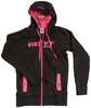 Hoody featuring a full zipper front, drawstring hood and 2 front hand pockets.