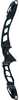 The Miracle X10 ILF target recurve riser is constructed of fully CNC machined 6061 T6 aluminum with an anodized finish and an ergonomic wood grip. Length: 25".