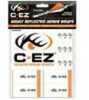 Made from a vinyl which has a 3-5 year rating and are very visible in low-zero light conditions when struck by any source of light. The small size decals are pre-cut to fit any arrow shaft or crossbow...