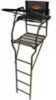 The Ultra Comfort Oversized Ladder Stand features durable steel construction, flip up padded shooting rail, flip up mesh padded seat and back rest, padded arm rests and pinned oversleved ladder sectio...