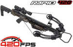 "The RAPID 420 Crossbow generates an impressive 420 FPS. The precision aluminum barrel that delivers consistent accuracy. The 6-position adjustable buttstock shortens the crossbows overall length and ...