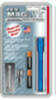 Mini Maglite 2-Cell AAA Flashlight Blue - Hang Pack Includes Pocket Clip & Batteries High-intensity Light Beam - 1/2 tur