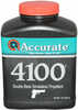Accurate NO. 4100 Smokeless Powder (1 Lb) by WESTERN & ACCURATE POWDERAccurate 4100 is a double-base and slow burning flat ball powder with exceptional metering characteristics. 4100 is an excellent c...