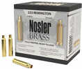 223 Remington Unprimed Rifle Brass 50 Count by NOSLER BULLETS NOSLER CUSTOM BRASS is hand inspected and weight-sorted for maximum accuracy and consistency potential and is made in the USA. All brass i...