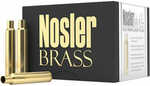 30 Nosler Unprimed Rifle Brass 25 Count by NOSLER BULLETS Nosler Brass is sized and trimmed to length and case mouth is deburred and chamfered and flash hole deburred and weight sorted and polished an...