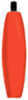 Foam Cigar Float 1 1/2In Slim Red 100/bg