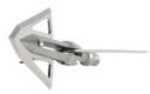 The Gravedigger is a hybrid head in the true sense of the term. The "cross opening" blade design greatly reduces the energy needed to open the blades compared to traditional "over the top" mechanicals...
