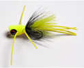 Cupped Head With Devilish eyes On Color Accented Cork Bodycemented On Mustad Hook.