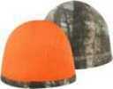 This plush beanie features a fleece roll-up cuff with solid colour on one side and camo on the other. One size fits most.