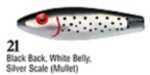 L&S Mirrolure Spotted Trout 1/2Oz 3 3/8In Black Bk/White&Sliv