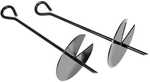 Primal Auger Stake 2-Pack Universal. For use with ground blinds, quad pods, tripods, etc. Extra strong tie-off point. Easily screws into soil.