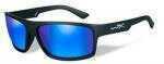 Wiley X Polarized Sunglasses Peak Blue Mirrow/ Matte Black Model: ACP EA09