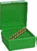 Rs-100 - 100 Round Small Rifle Ammo Box17, 222, 223, 22 Mag., 6 X 47 - GreenScuff-Resistant Textured Surface - Living-Hinge With a One Million Open-Close Cycle/10 Year Guarantee - Snap-Lok Latch - Loa...