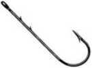 Owner Worm Hook-Black Chrome Straight 8Pk 1/0 Md#: 5100111