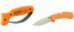 AccuSharp Model 716C Folding Knife Orange Grip Stainless Steel Blade Includes SharpNEasy Tool Sharpener