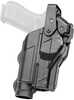 Model: Duty Holster Hand: Right Hand Fit: Glock 17 with Light Manufacturer: Rapid Force Model: Duty Holster Mfg Number: RFS-0601-R-MB-12-D