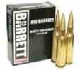This Is Barrett Factory Ammunition For Firearms chambered In .416 Barrett Caliber. It features a 395 Grain Bullet With a Turned Brass Case. It Comes In a 10 Round Box.