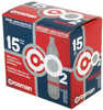 Crosman Co2 Powerlets 15 Per Pack C02 Cartridge. Crosman Powerlet 12-gram CO2 cartridges provide you with a snug fit and solid seal for a reliable, consistent performance with almost any gas-powered g...