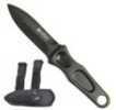 Columbia River Knife & Tool Sting Fixed Blade 1050/Black Powder Coat Plain Spear Point Multi-Position Cordura/Zyte