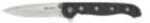 Columbia River Knife & Tool M16 3" Folding Spear Point Plain Edge 8Cr15MoV/Bead Blast Black Zytel Dual Thumb Stud/