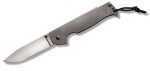 Cold Steel Pocket Bushman Folding Knife Krupp 4116/Satin Plain Drop Point Dual Thumb Disc/Pocket Clip 4.5" 420 Stainless