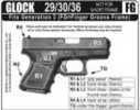 Decal Grip Rubber Black New Fn Grains Grv Glk 29/30/36 G29FGR