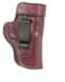 Don Hume H715M Clip-On Holster Inside The Pant Fits Glock 17/31 Left Hand Brown Leather J167100L