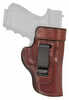 Don Hume H715-M Clip-On Holster Inside The Pant Fits Glock 48 Right Hand Brown Leather J167110R