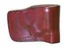 Don Hume JIT Slide Holster Fits Colt Mustang Right Hand Brown Leather J986500R