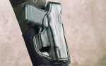 Desantis Gunhide 014PCX7Z0 Die Hard Ankle Rig S&W M&P Shield 9/40 Leather/Sheepskin Padding Black