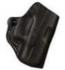 Desantis Mini Scabbard Belt Holster Fits S&W .380 Bodyguard With Laser Right Hand Black Leather 019BAU7Z0