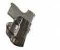 DESANTIS Mini Scabbard Holster RH OWB Leather Shield 9/40 Black