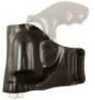 Desantis E-GAT Slide Belt Holster Fits J-Frame 2.25" Bodyguard .38 Ruger® LCR Left Hand Black Leather 115BB02Z0