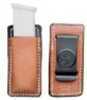 Desantis Secure Single Magazine Pouch Fits Stack 45 Caliber Ambidextrous Tan Leather A47TJLLZ0