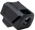 Faxon Firearms EXOS-553 Compensator 9MM Fits Glock 17/19/34 Gen 5 Anodized Finish Black FXFF-P-A-COMP-DS-G-03