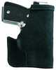 Galco Tuck-N-Go 2.0 STRONGSIDE/CROSSDRAW Inside Waistband Holster Ambidextrous Fits Ruger LCP II Black Leather PRO836B