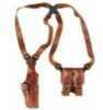 Galco Vertical Shoulder Holster System Fits 1911 With 5" Barrel Ambidextrous Tan Leather VHS212