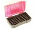 Plano Ammunition Box Holds 50 Rounds of .45 ACP /.40 S&W/10mm Handgun Charcoal/Rose 6 Pack 1227-50