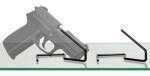 Gun Storage Solutions Handgun Kikstands Vinyl coated Fits Guns As Small .22 Caliber 1 Per Stand Free Standing Black