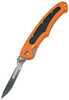 Havalon Piranta Bolt Folding Knife Liner Lock 2.75" Stainless Steel Blade Blaze Orange ABS Polymer Handle with Black Rub