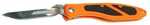Havalon Piranta Edge Folding Knife Liner Lock 2.75" Stainless Steel Blade Orange ABS Handle with Black Rubber Inlay OAL