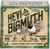 Model: HEVI-SHOT Caliber: 410 Gauge 3" Grains: #6 Ounce of shot: 9/16 oz Type: Bismuth Units Per Box: 25 Manufacturer: HEVI-Shot Model: HEVI-SHOT Mfg Number: HS19006