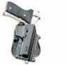 Fobus Roto Paddle Holster Fits Beretta 92/96 Except Brig & Elite Taurus 92/99 CZ75B 9mm Right Hand Kydex Black BR2RP